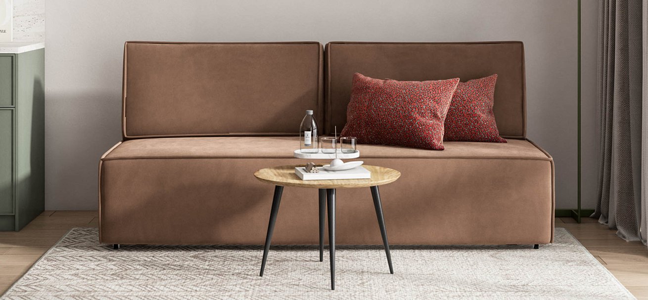 Норд Мини диван Велюр Монолит мокко — купить в Озерце