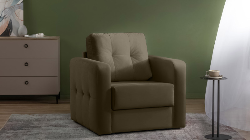 Кресло Loko Pro с широкими подлокотниками, Тк. Sky Velvet 12 85x95 — купить в Озерце