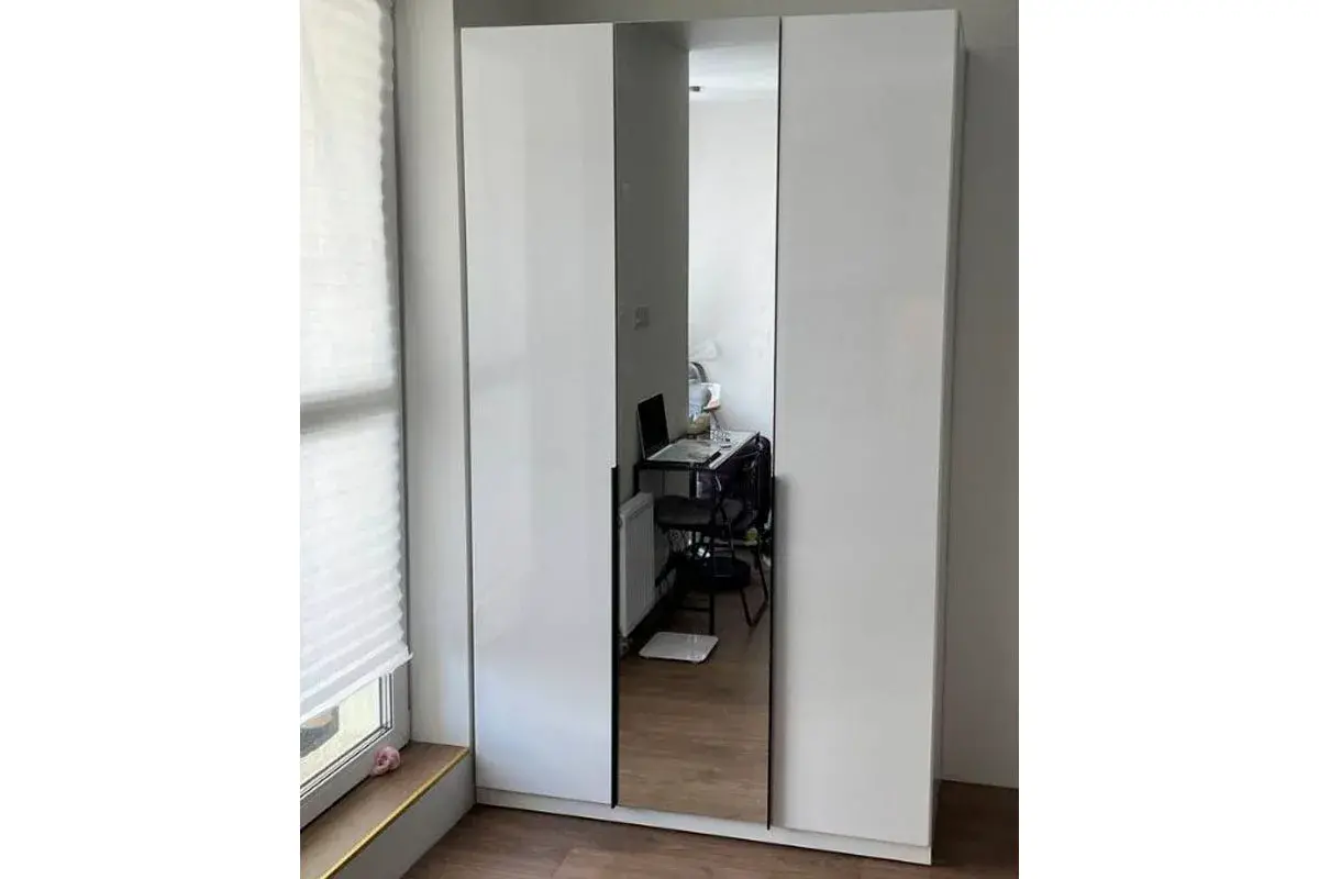 Шкаф комбинированный Тесса (Белый Жемчуг/Белый глянец) в мебель-центре Озерцо