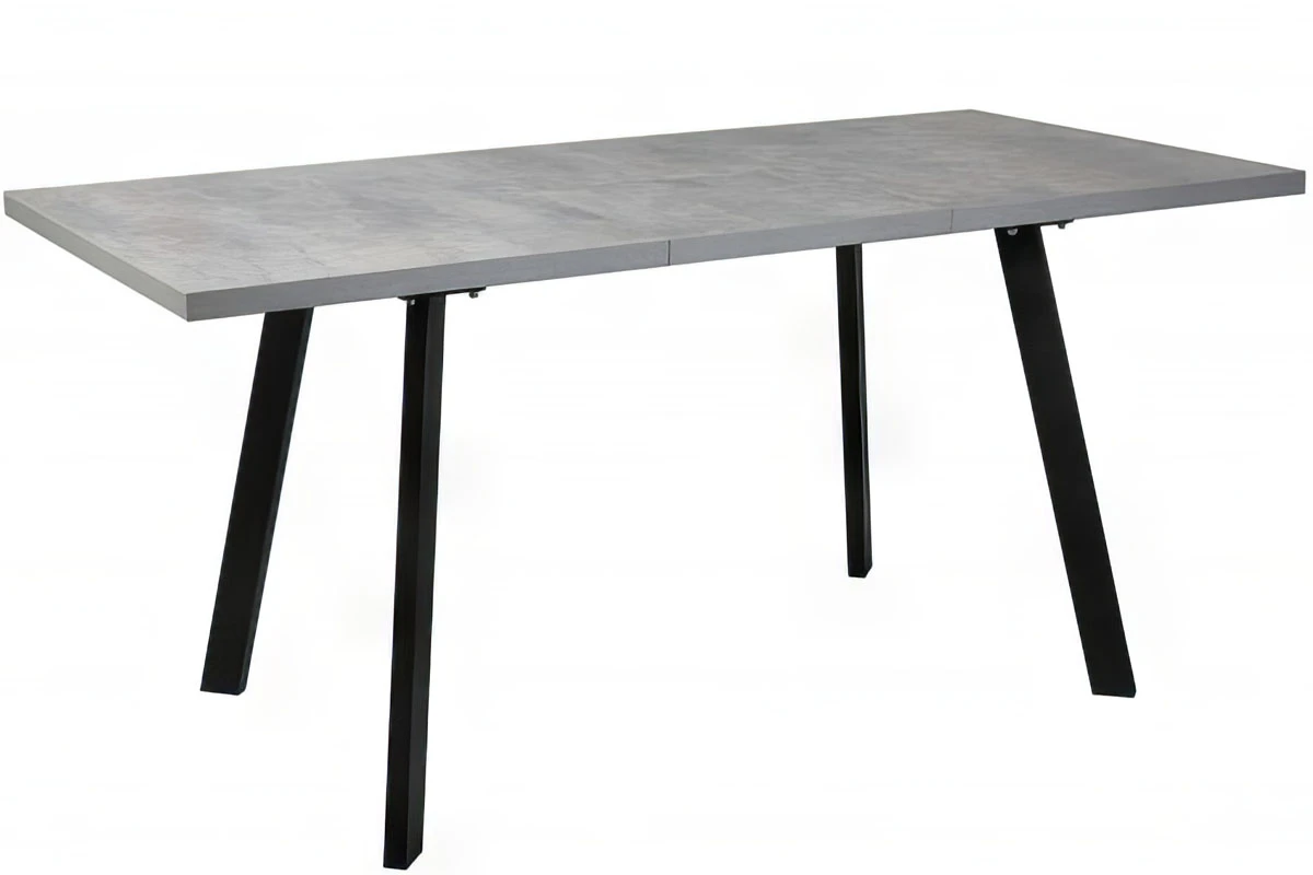 Стол Борг раздвижной 120х80 (Муар черный/Цемент) СРП С-021 - купить в Озерце