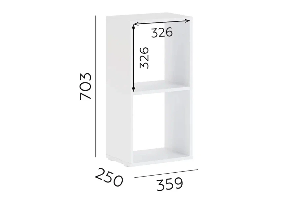 Стеллаж-4 Лайт (Белый) в мебель-центре Озерцо