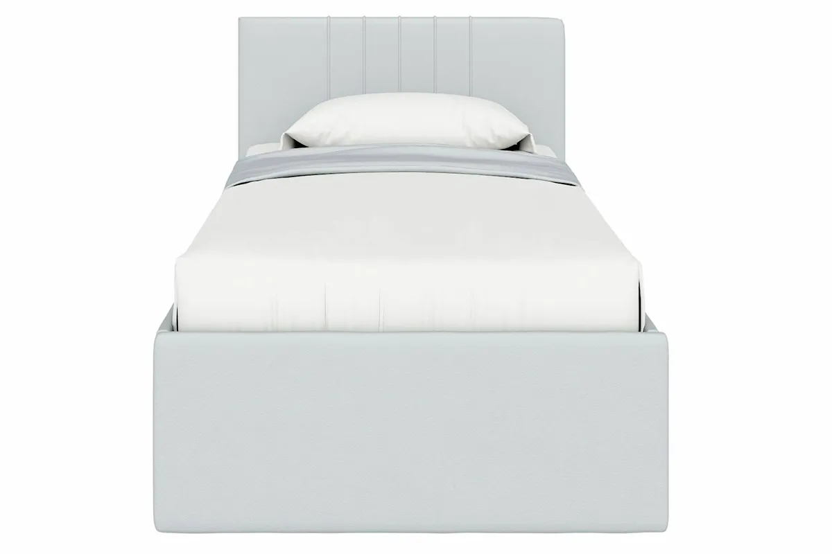 Кровать Соло односпальная с ПМ 90х200 (Newtone Light Grey/Светло-серый) - купить в Озерце