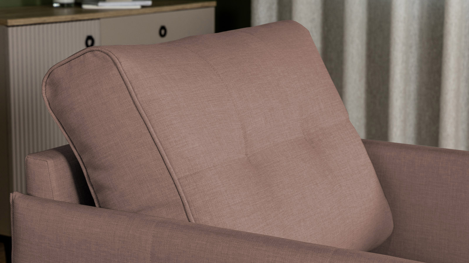 Кресло Amani Pro, Тк. Lidot lilac (подлокотник: 5 см) 73.5x89 — купить в Озерце