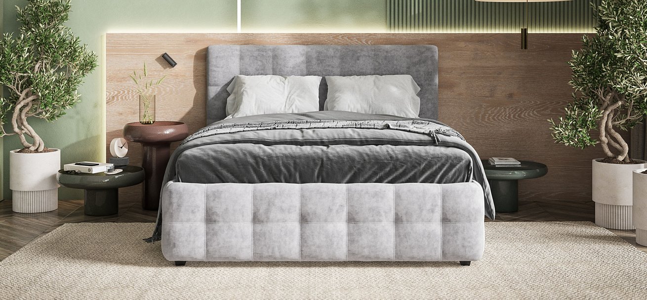 Кровать Босс 160*200 Про Велюр Роял агат - купить в Озерце