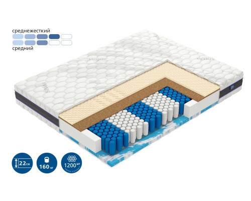 Матрас ортопедический Вегас Ультра Фактор 120х200 - купить в Озерце