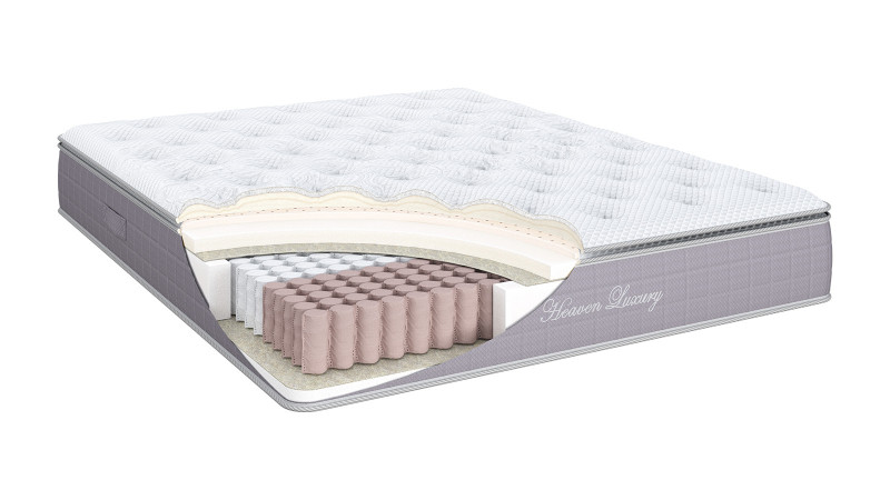 Анатомический матрас GRETHER & WELLS Heaven Luxury серый 200x200 - купить в Озерце