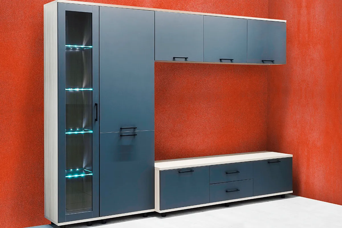 Антресоль АН-5038-АС-АМ (Ясень Асахи/Антрацит Матовый) в мебель-центре Озерцо