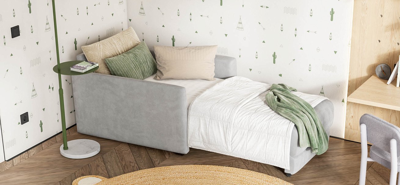 Босс Лофт кресло-кровать Велюр Монолит сталь — купить в Озерце