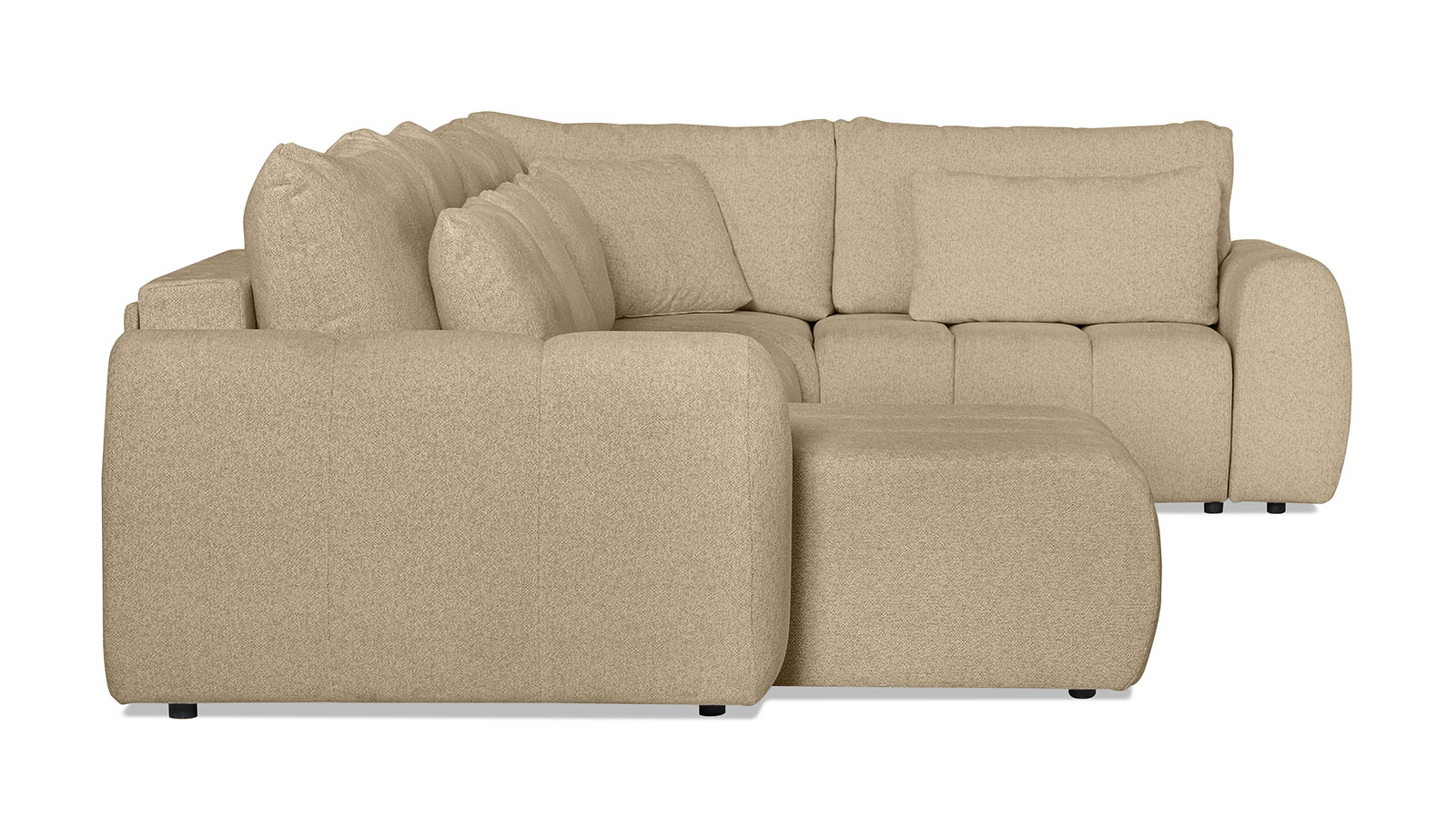 Диван -кровать П-образный Mellow-5 секц. ткань Raven 28 247x450 — купить в Озерце