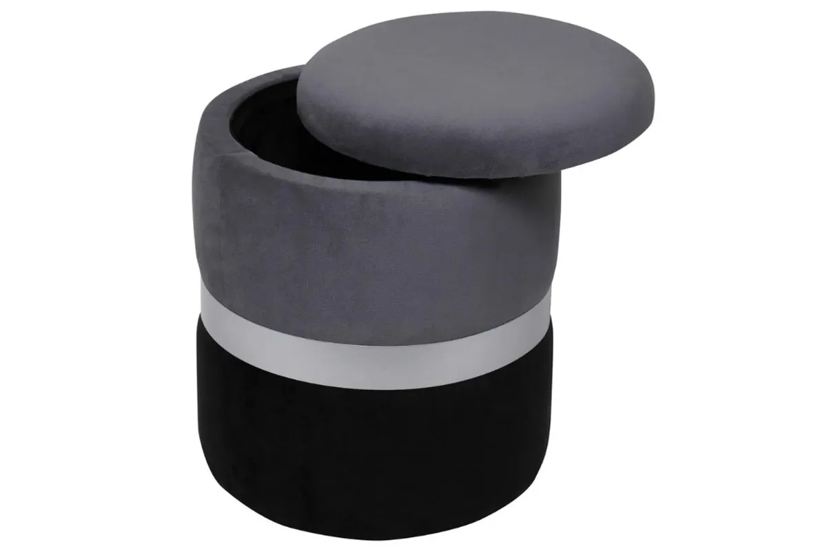 Пуф Аризона (Серо-черный/Серебро) — купить в Озерце
