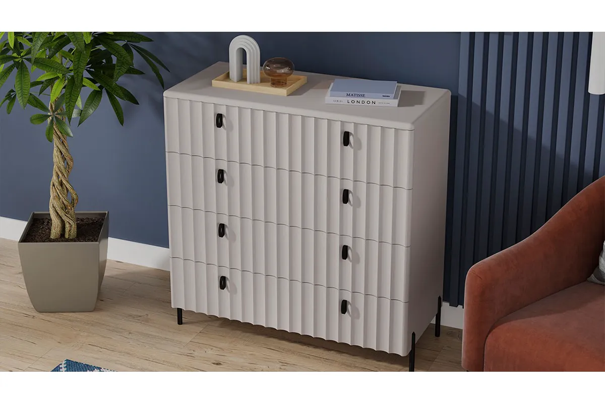 Комод Тиффани (Кашемир/Кашемир матовый) — Мебель-центр Озерцо