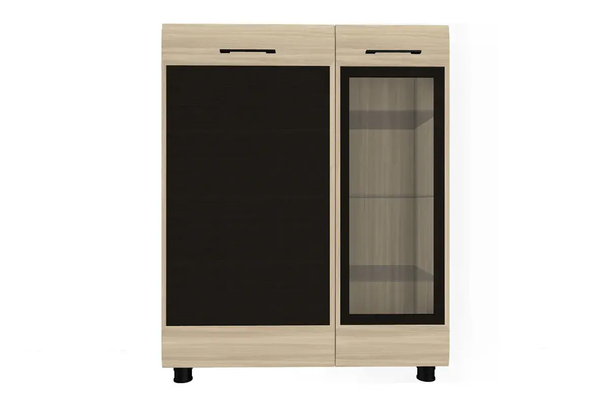 Тумба ТБ-2609 (Ясень Асахи-комбинированный) — Мебель-центр Озерцо