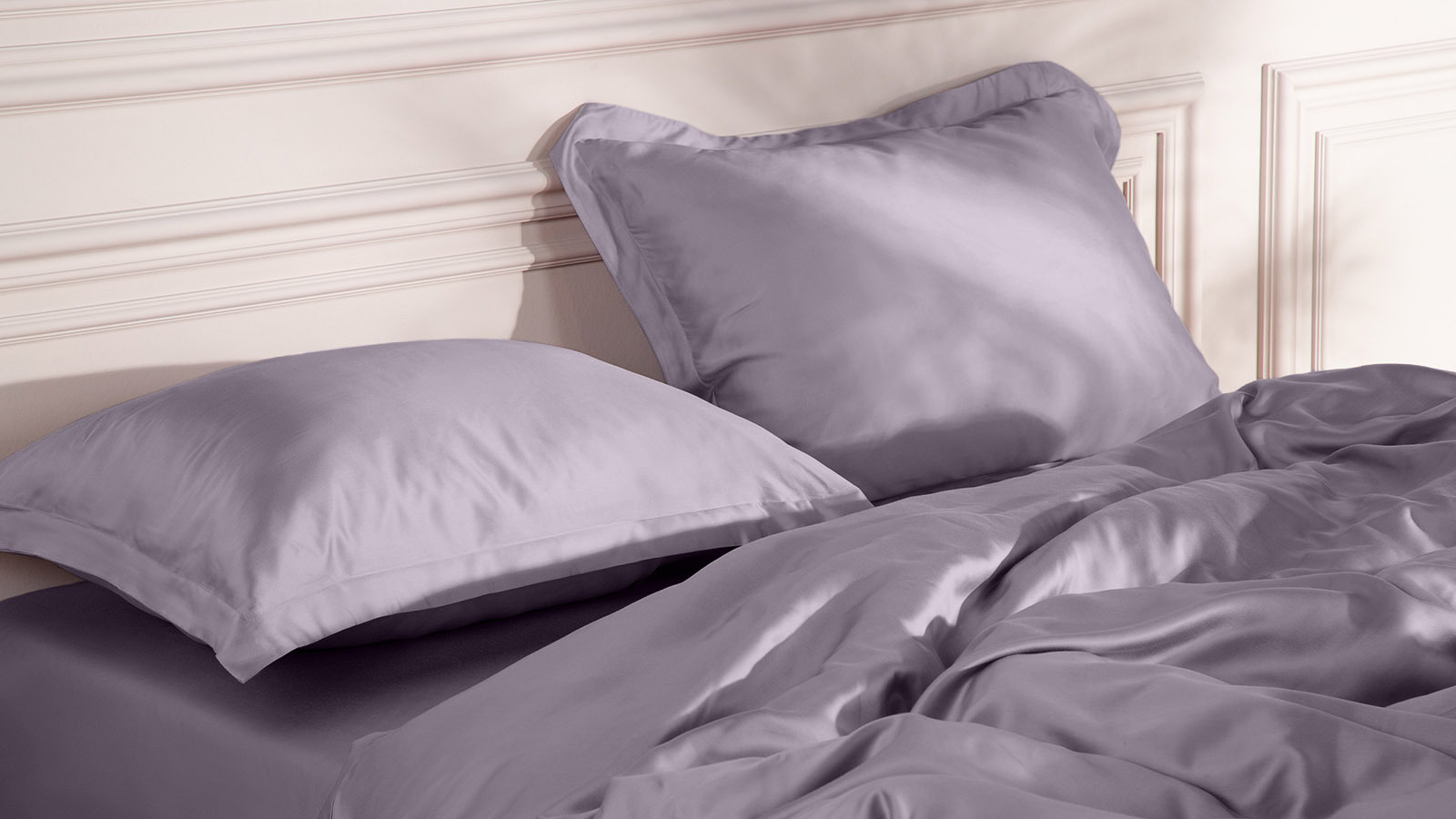 Простынь на резинке Comfort Solid Tencel, цвет Лавандовый 90x200 в мебель-центре Озерцо