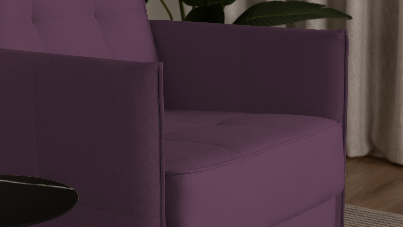 Кресло Amani Pro, Тк. Sky Velvet 10 (подлокотник: 5 см) 73.5x89 — купить в Озерце