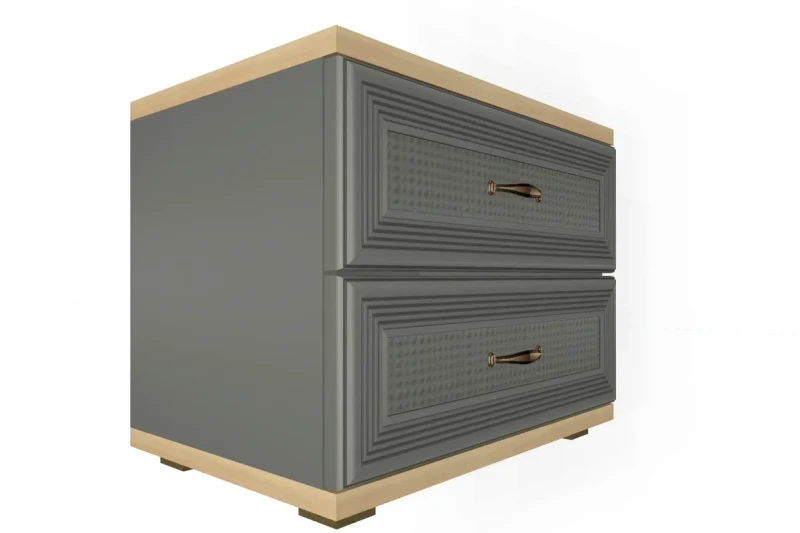 Тумба ТБ-1061-АС-СО (Ясень Асахи/Серый Оникс) — Мебель-центр Озерцо