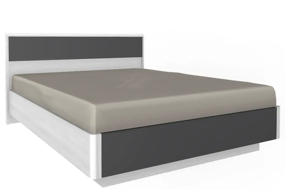 Спальня Грейс комплект 5 (Снежный Ясень/Антрацит Матовый) - купить в Озерце