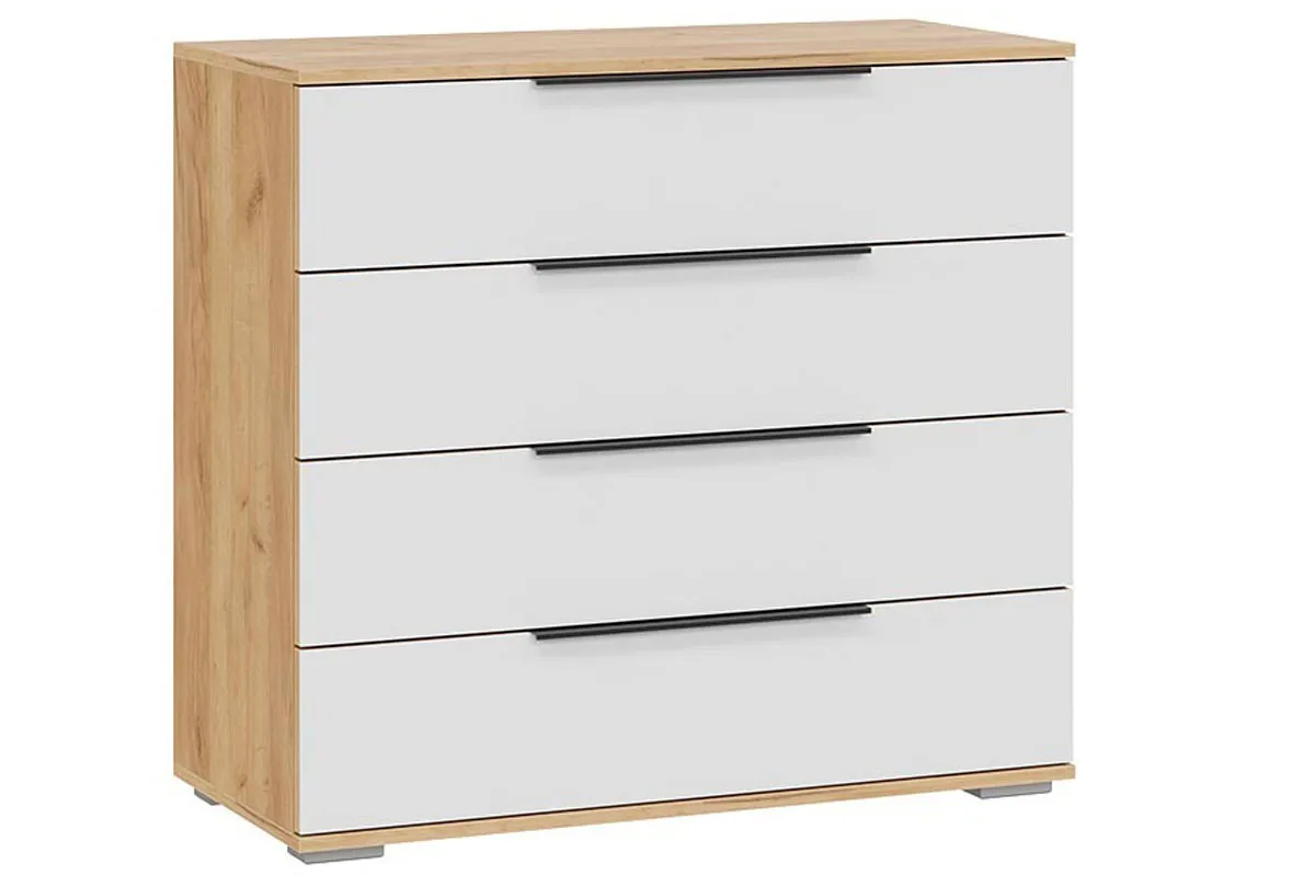 Спальный гарнитур Джоли №1 (Дуб Крафт золотой/Белый матовый/Велюр Confetti Smoke) - купить в Озерце