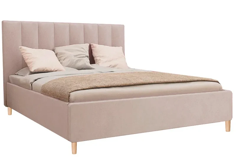 Кровать Венеция с ПМ 140х200 (Velutto/Бежевый) 2 кат. - купить в Озерце