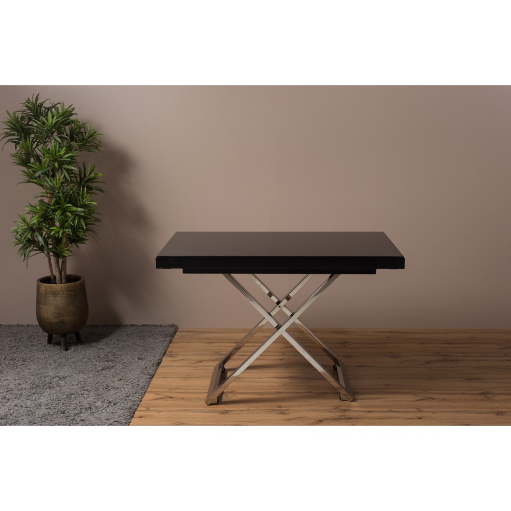 Стол-трансформер SHIFT черный/нержавеющая сталь - купить в Озерце