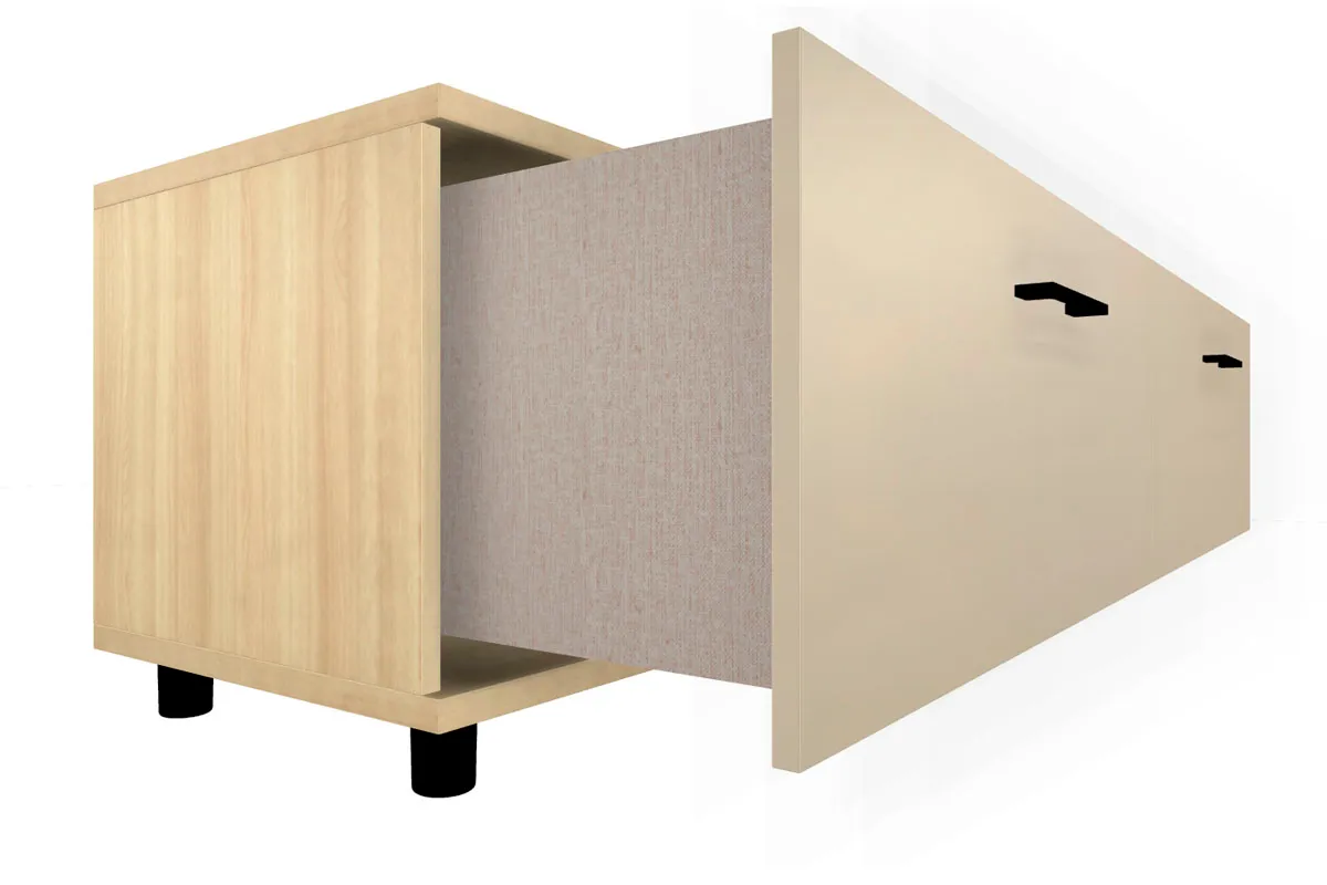 Тумба ТБ-5039-АС-КГ (Ясень Асахи/Кашемир Глянцевый) — Мебель-центр Озерцо