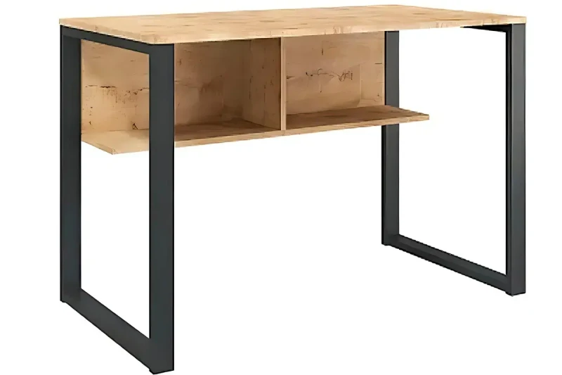 Стол Клио (Дуб бунратти/Черный) — Мебель-центр Озерцо