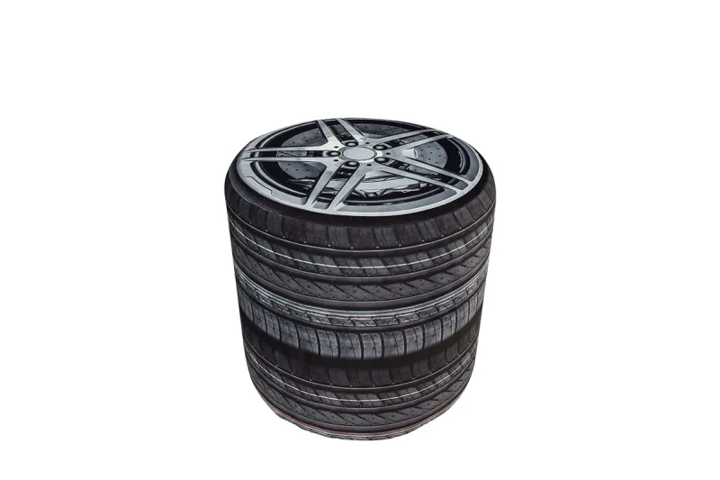 Пуф Грей тип 1 (Черный с рисунком) — купить в Озерце