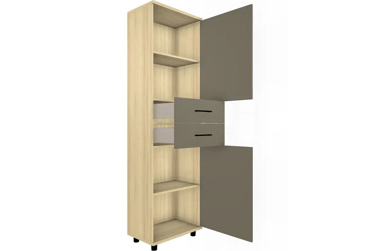 Шкаф многоцелевой ШК-5072-АС-ЛМ (Ясень Асахи/Латте Матовый) в мебель-центре Озерцо