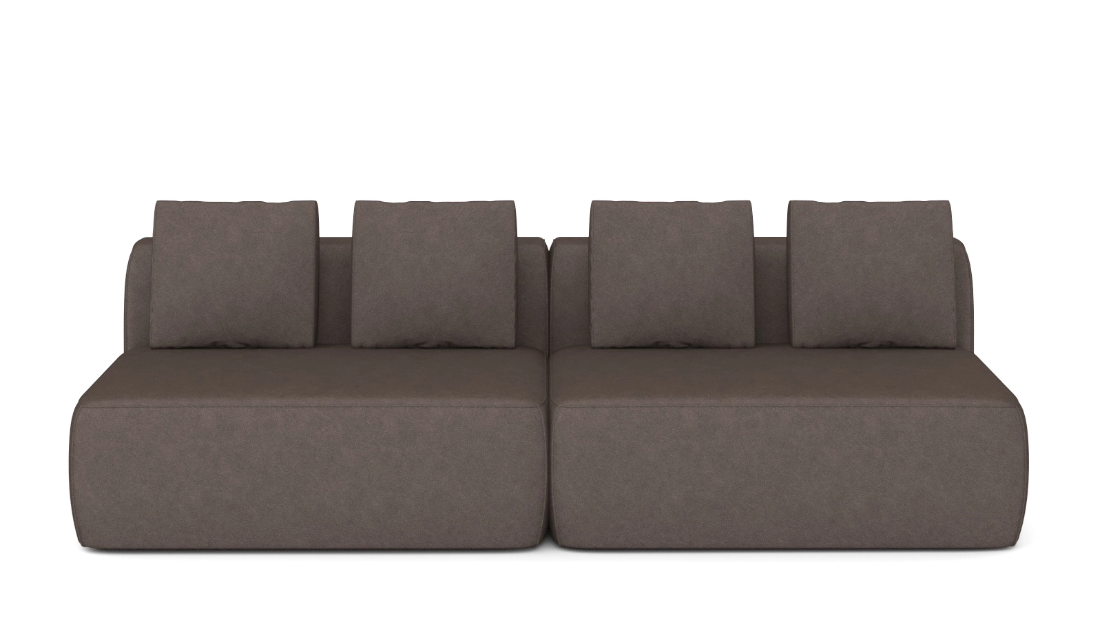 Диван модульный 2-секционный Molto 125+125 Тк. Galaktika cacao 107x252 — купить в Озерце