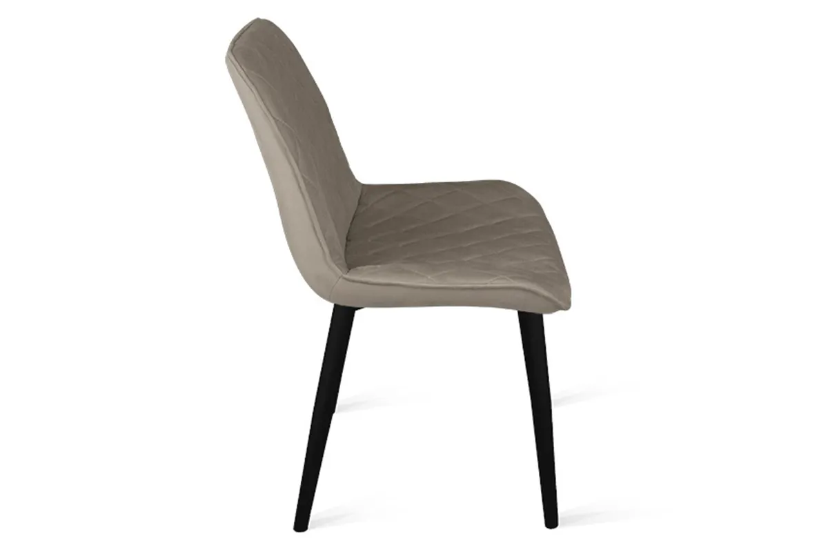 Стул Oscar (Черный Муар / Велюр L003 Бежевый) - купить в Озерце