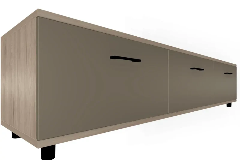 Тумба ТБ-5037-ГС-ЛМ (Гикори Джексон Светлый/Латте Матовый) — Мебель-центр Озерцо