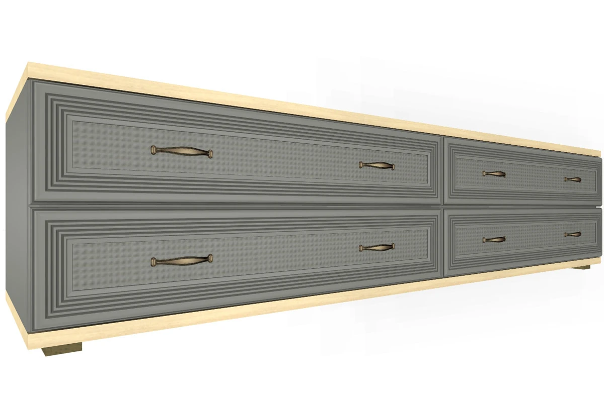 Гостиная Карина-15 (Ясень Асахи/Серый Оникс) — Мебель-центр Озерцо