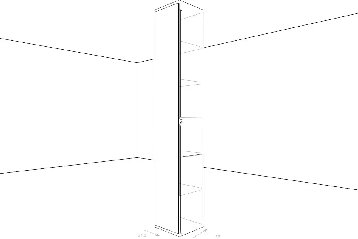 Шкаф многоцелевой ШК-5042-АС-АМ (Ясень Асахи/Антрацит Матовый) в мебель-центре Озерцо