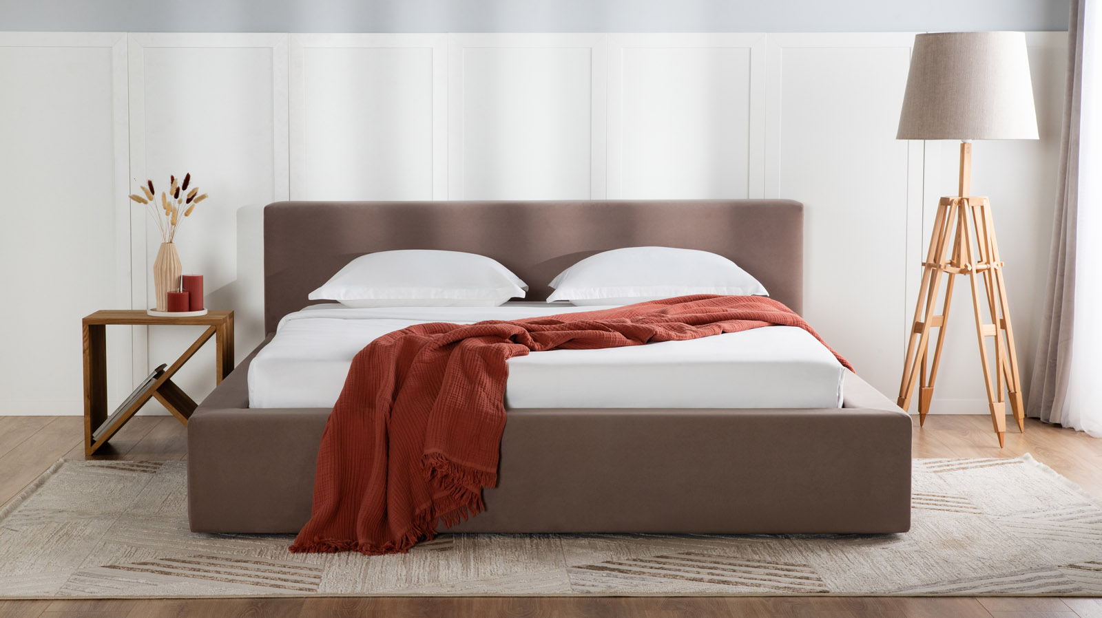 Кровать с подъемным механизмом Duna I, ткань Dumont 08, 90x200 - купить в Озерце