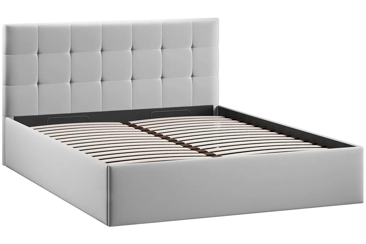 Кровать Джоли с ПМ без заглушины 160х200 Тип 1 (Велюр/Confetti Silver) - купить в Озерце