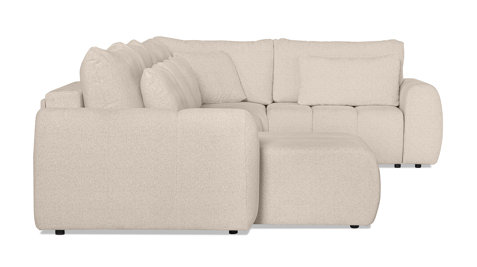 Диван -кровать П-образный Mellow-5 секц. ткань Raven 22 247x450 — купить в Озерце