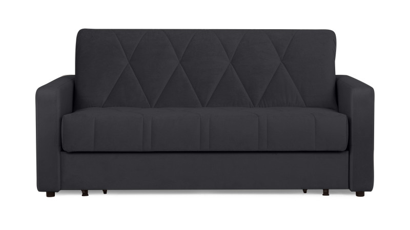 Диван - кровать Domo Pro стежка ромб, ткань Sky Velvet 38 140x216 — купить в Озерце