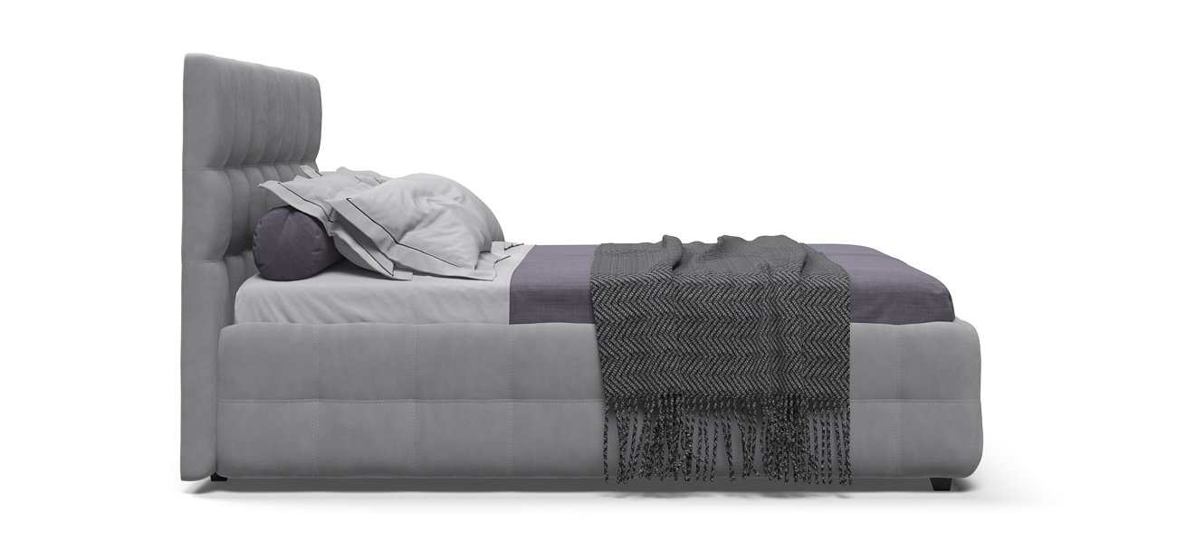 Кровать Босс 160*200 Про велюр Monolit сталь - купить в Озерце