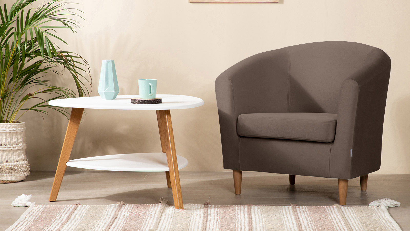 Кресло Moony Sky velvet 02, светлые ножки 75x80 — купить в Озерце
