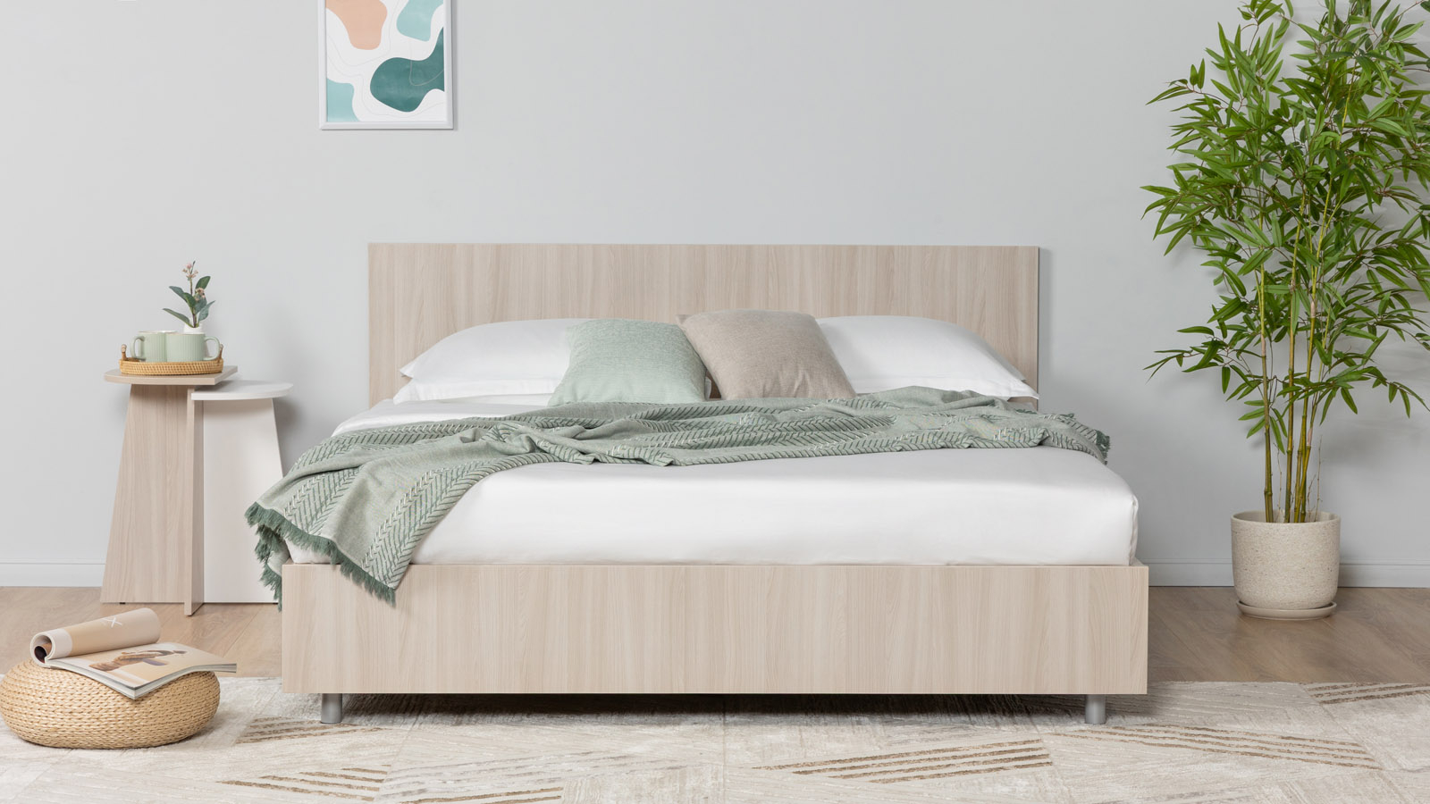 Кровать Story Pro, цвет Ясень Шимо Светлый 90x200 - купить в Озерце