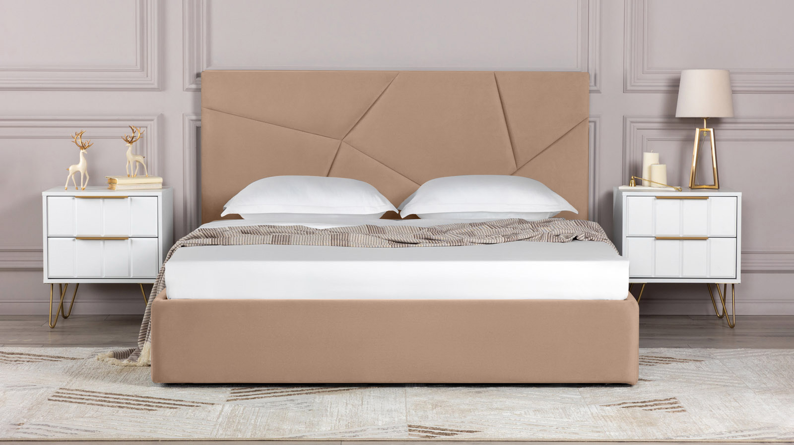 Кровать с подъемным механизмом Opera I, ткань Casanova Stone, 160x200 - купить в Озерце