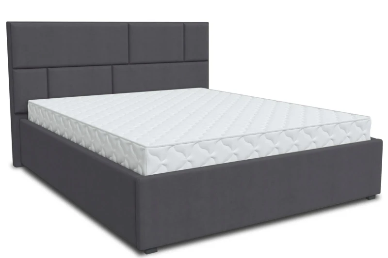 Кровать Невада-1 с ПМ 160х200 (Lovers 10 тем.серый) 3 кат. - купить в Озерце