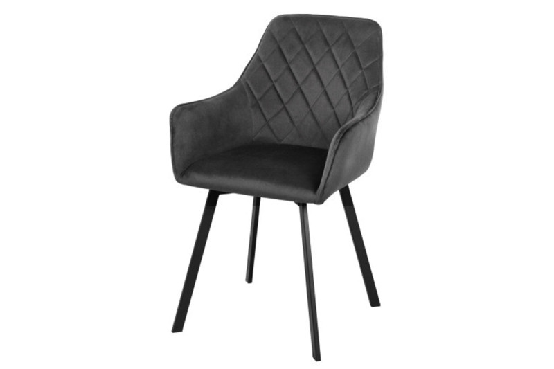 Стул поворотный Бостон (Муар черный / Велюр Dream grafit) СРП-156 - купить в Озерце