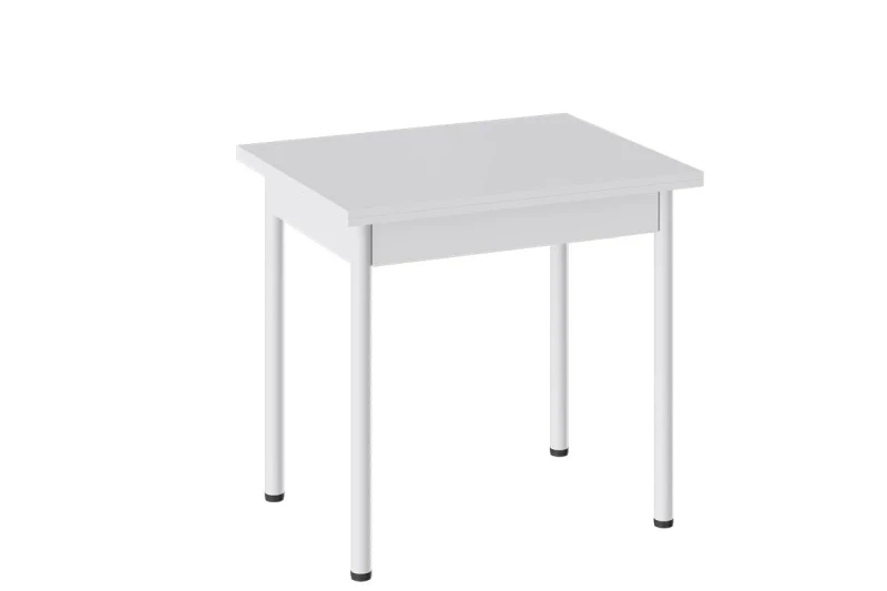 Стол Родос Тип 2 Опора d40 (Белый Муар/Белый) - купить в Озерце