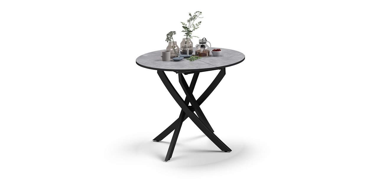 Стол Boss One NEW Бетон, черный - купить в Озерце