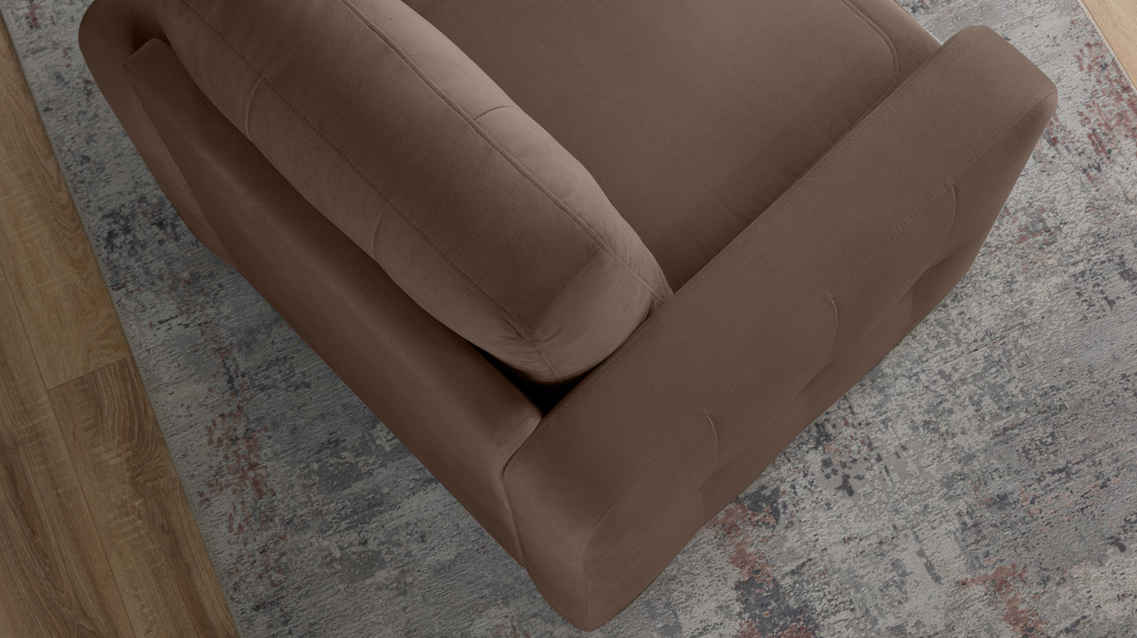 Кресло Loko Pro с широкими подлокотниками, Тк. Casanova Chocolate 85x95 — купить в Озерце