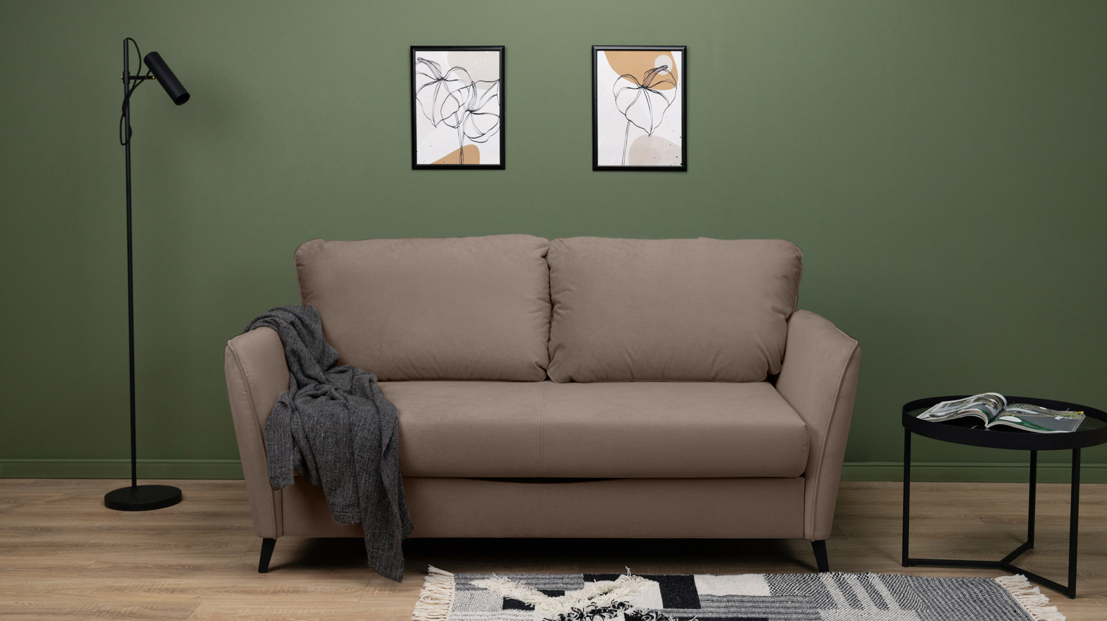 Диван Laguna Mini, ткань Sky Velvet 17 144x201 — купить в Озерце