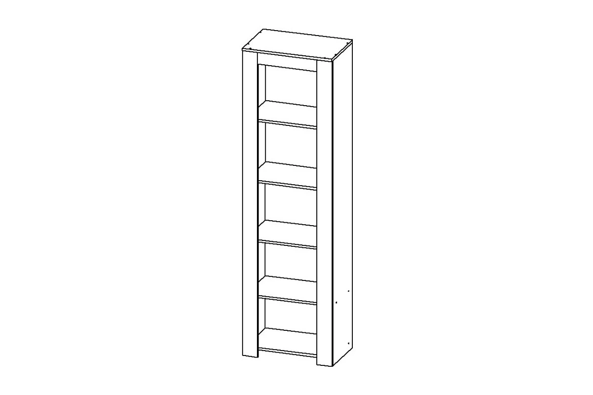 Пенал Квадро-25 (Дуб делано темный) в мебель-центре Озерцо