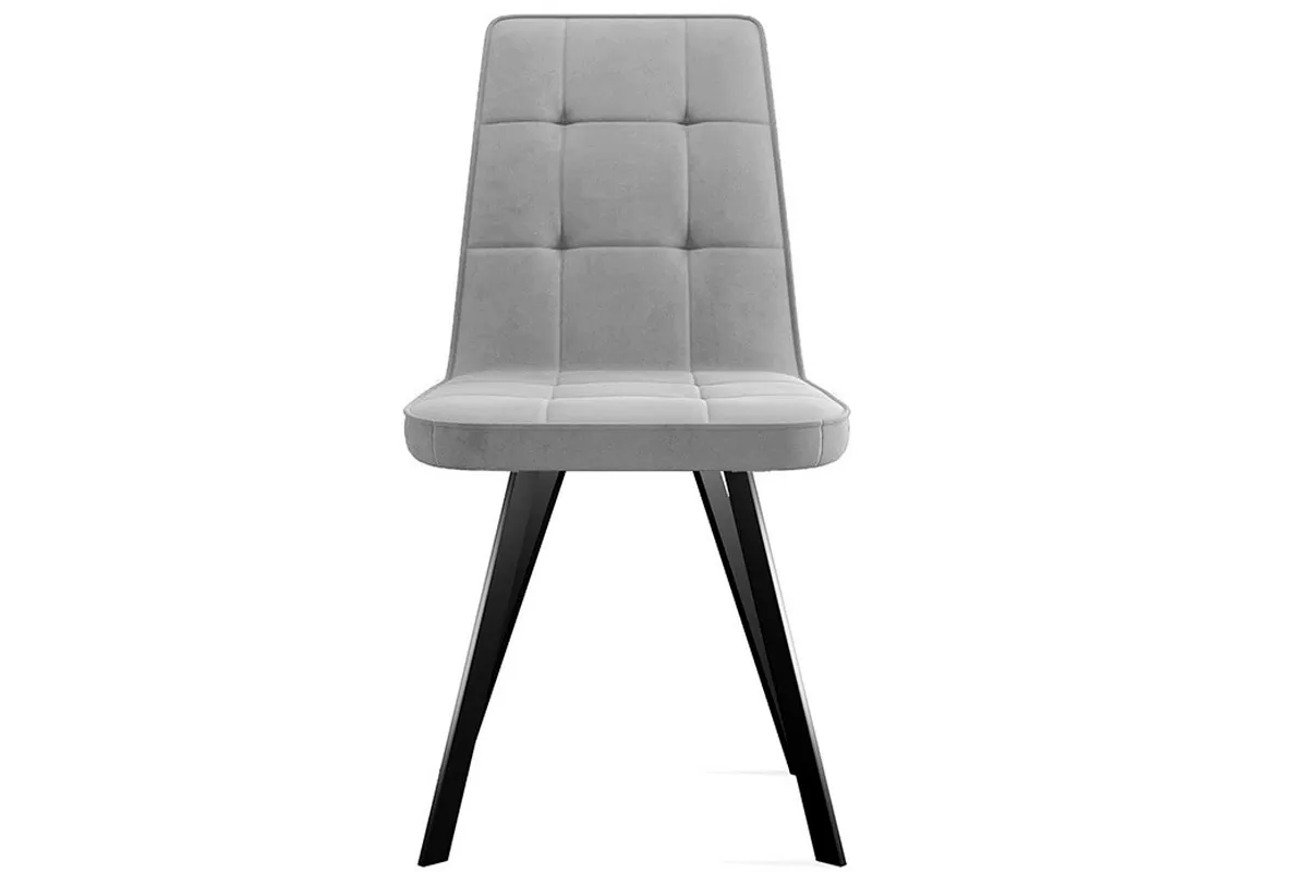 Стул Рони (Черный муар/Микровелюр Bendy Grey) - купить в Озерце