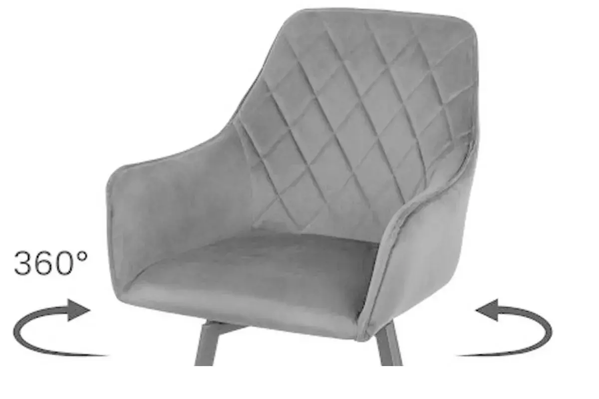 Стул поворотный Бостон каркас Муар черный, велюр (Velluto 25 синий) СРП-156 - купить в Озерце