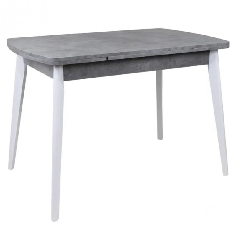 Стол СИЭТЛ 68х110 бетон/белое подстолье ТИП-НД - купить в Озерце